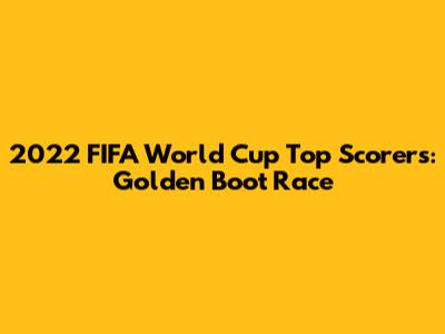 2022 FIFA World Cup Top Scorers: Golden Boot Race