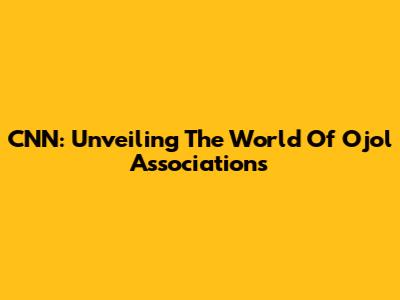 CNN: Unveiling The World Of Ojol Associations