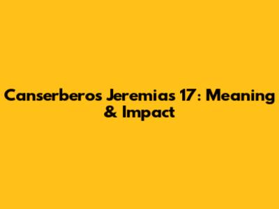 Canserbero's Jeremias 17: Meaning & Impact