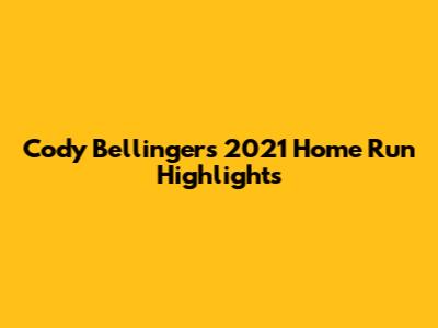Cody Bellinger's 2021 Home Run Highlights