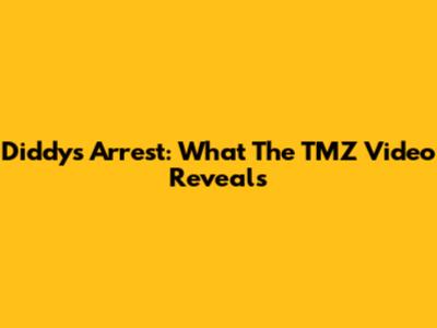 Diddy's Arrest: What The TMZ Video Reveals