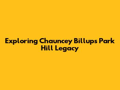 Exploring Chauncey Billups' Park Hill Legacy