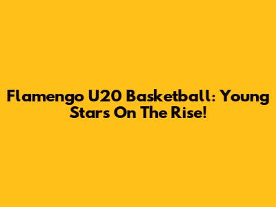 Flamengo U20 Basketball: Young Stars On The Rise!