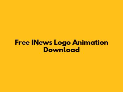 Free INews Logo Animation Download
