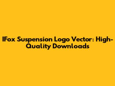 IFox Suspension Logo Vector: High-Quality Downloads