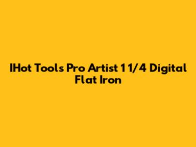 IHot Tools Pro Artist 1 1/4" Digital Flat Iron