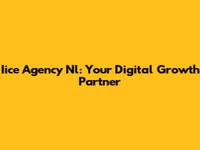 Iice Agency Nl: Your Digital Growth Partner