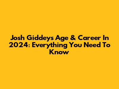 Josh Giddey's Age & Career In 2024: Everything You Need To Know