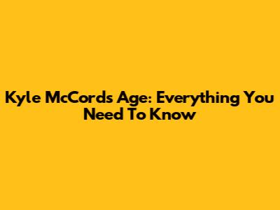 Kyle McCord's Age: Everything You Need To Know