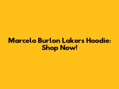Marcelo Burlon Lakers Hoodie: Shop Now!
