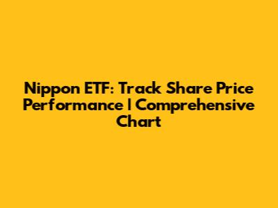 Nippon ETF: Track Share Price Performance | Comprehensive Chart