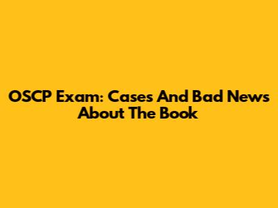 OSCP Exam: Cases And Bad News About The Book