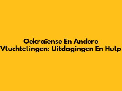 Oekraïense En Andere Vluchtelingen: Uitdagingen En Hulp