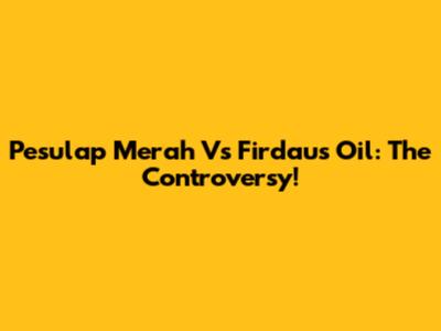 Pesulap Merah Vs Firdaus Oil: The Controversy!