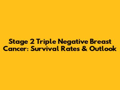 Stage 2 Triple Negative Breast Cancer: Survival Rates & Outlook
