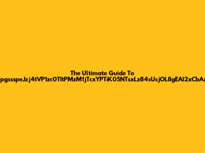 The Ultimate Guide To ZpgssspeJzj4tVP1zc0TItPMzM1jTcxYPTiK05NTsxLz84sUsjOL8gEAI2xCbAzs