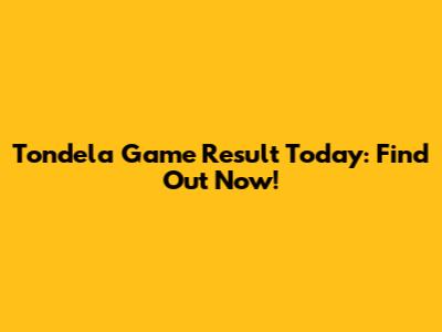 Tondela Game Result Today: Find Out Now!