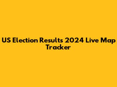 US Election Results 2024 Live Map Tracker