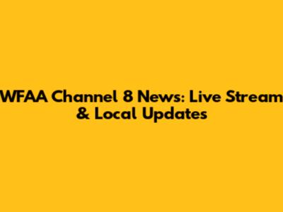 WFAA Channel 8 News: Live Stream & Local Updates