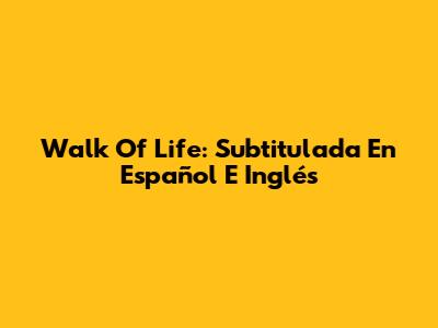 Walk Of Life: Subtitulada En Español E Inglés