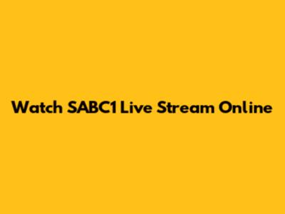 Watch SABC1 Live Stream Online