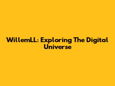 WillemLL: Exploring The Digital Universe